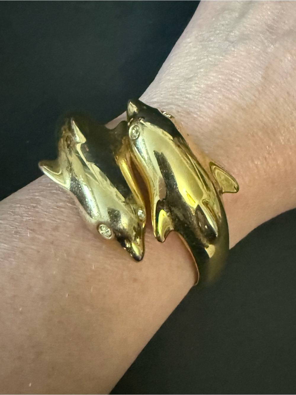 Gold Dolphin Wrap Bracelet - Picture 4 of 9